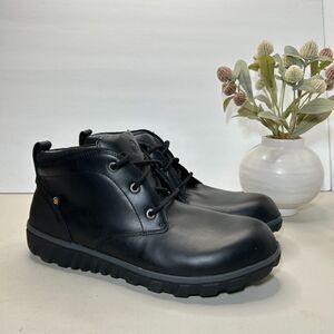 Bogs Casual Chukka Leather Waterproof Dura Fresh Boots Shoes Men's 10.5 NWOB